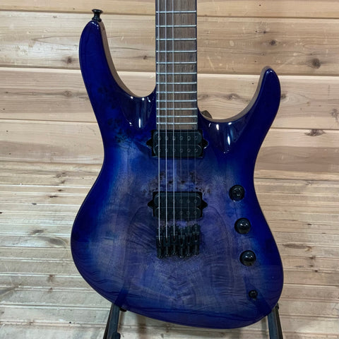 Jackson Pro Series Signature Chris Broderick Soloist HT6P Electric Guitar - Transparent Blue