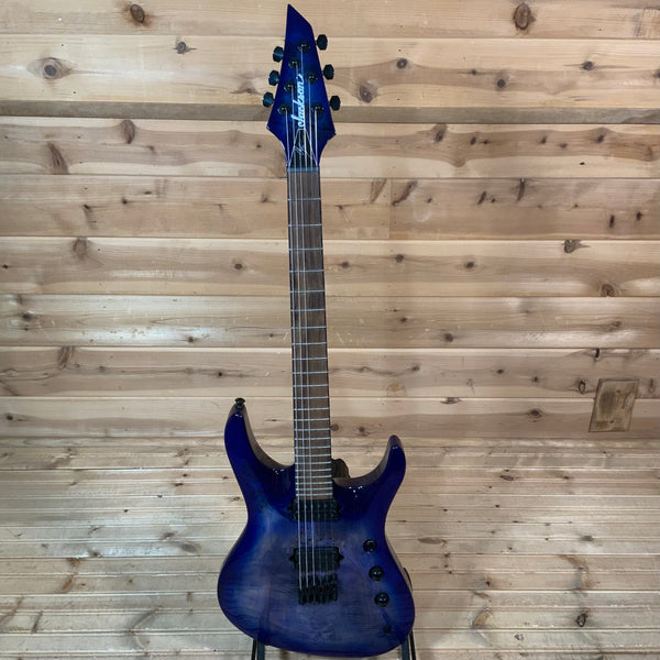 Jackson Pro Series Signature Chris Broderick Soloist HT6P Electric Guitar - Transparent Blue