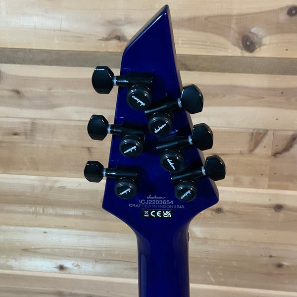 Jackson Pro Series Signature Chris Broderick Soloist HT6P Electric Guitar - Transparent Blue