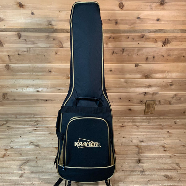 Kramer Baretta Custom Graphics “Hot Rod” Electric Guitar - Blue Sparkle with Flames