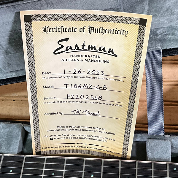 Eastman T186MX Electric Guitar - Goldburst