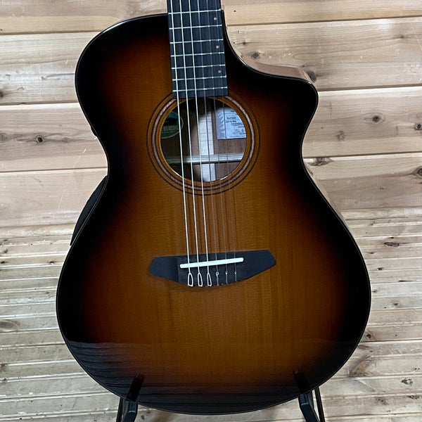 Breedlove Solo Pro Concert Nylon CE Acoustic Electric Guitar - Edgeburst