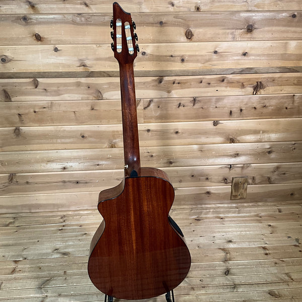 Breedlove Solo Pro Concert Nylon CE Acoustic Electric Guitar - Edgeburst