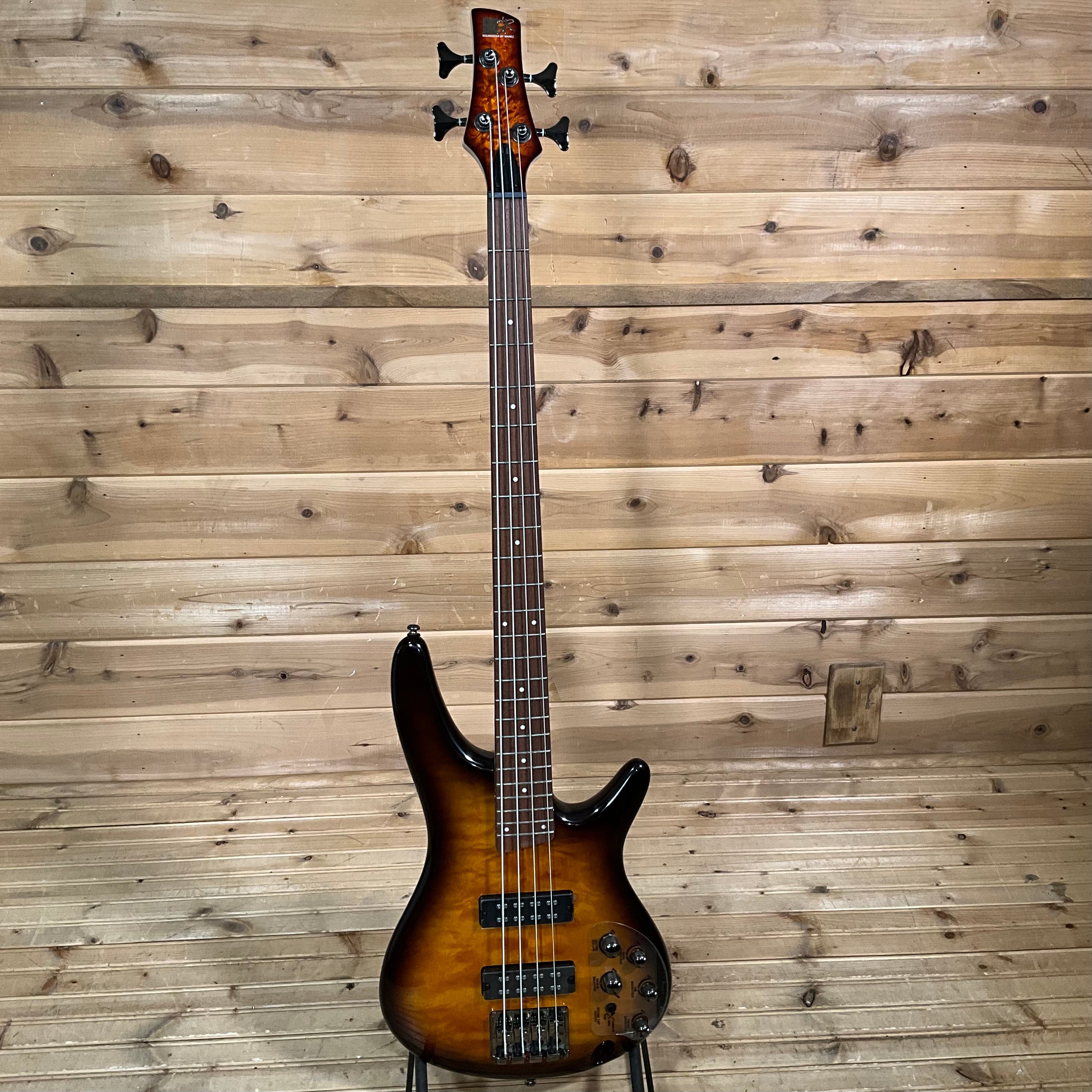 Ibanez SR400EQM Electric Bass - Dragon Eye Burst