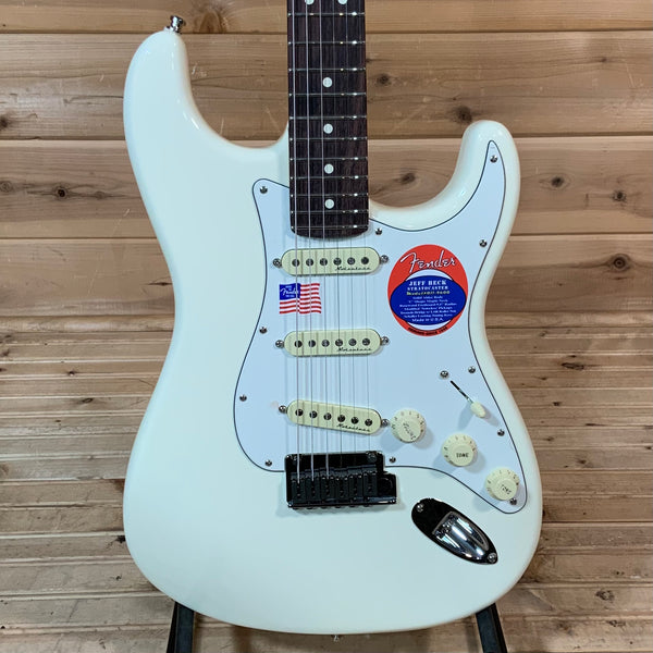 Fender Jeff Beck Stratocaster Electric Guitar USED - Olympic White