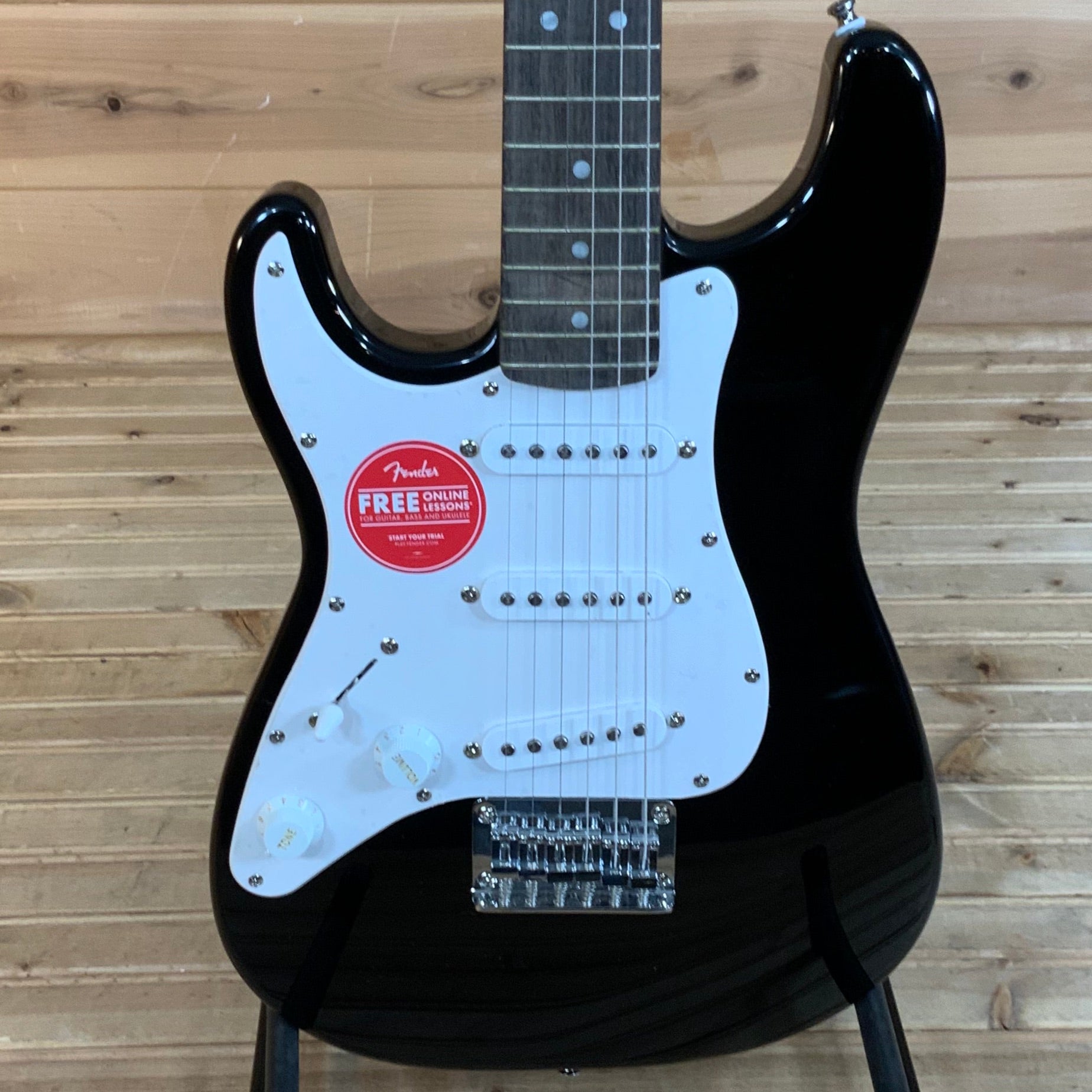 Squier Mini Stratocaster Left Handed Electric Guitar - Black