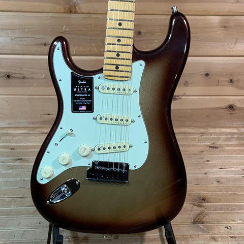 Fender American Ultra Stratocaster Left Handed Electric Guitar - Mocha Burst
