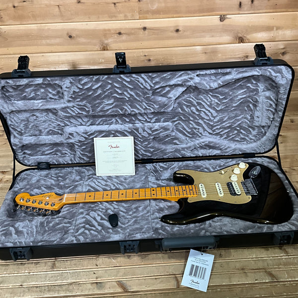 Fender American Ultra Stratocaster HSS Electric Guitar - Texas Tea