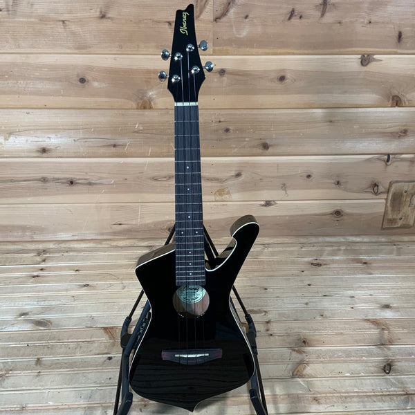 Ibanez UICT10 Iceman Tenor Ukulele - Black High Gloss