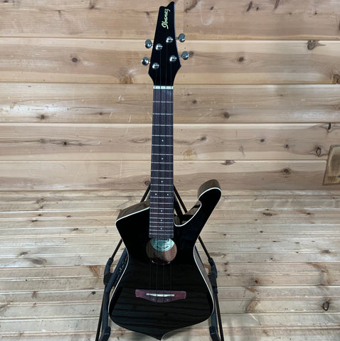 Ibanez UICT10 Iceman Tenor Ukulele - Black High Gloss