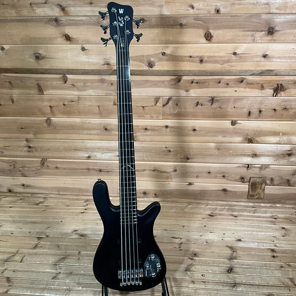 Warwick Rockbass Artist Line Robert Trujillo 5 String Electric Bass - Solid Black Satin