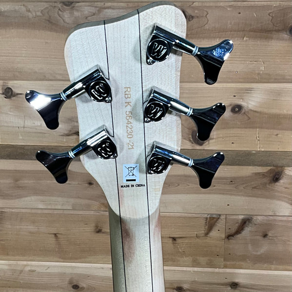 Warwick Rockbass Artist Line Robert Trujillo 5 String Electric Bass - Solid Black Satin