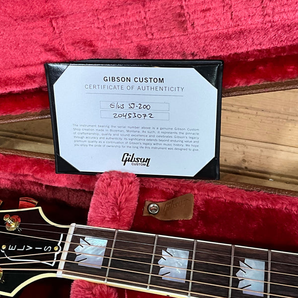 Gibson Custom Shop Elvis SJ-200 Acoustic Guitar - Ebony