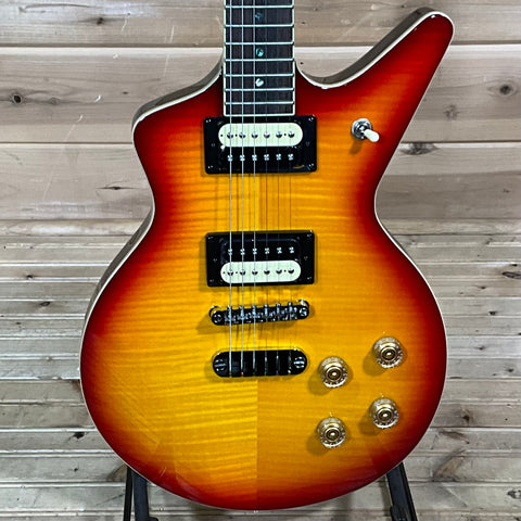 Dean Guitars Cadillac 1980 Flame Maple Electric Guitar - Trans Cherry Sunburst