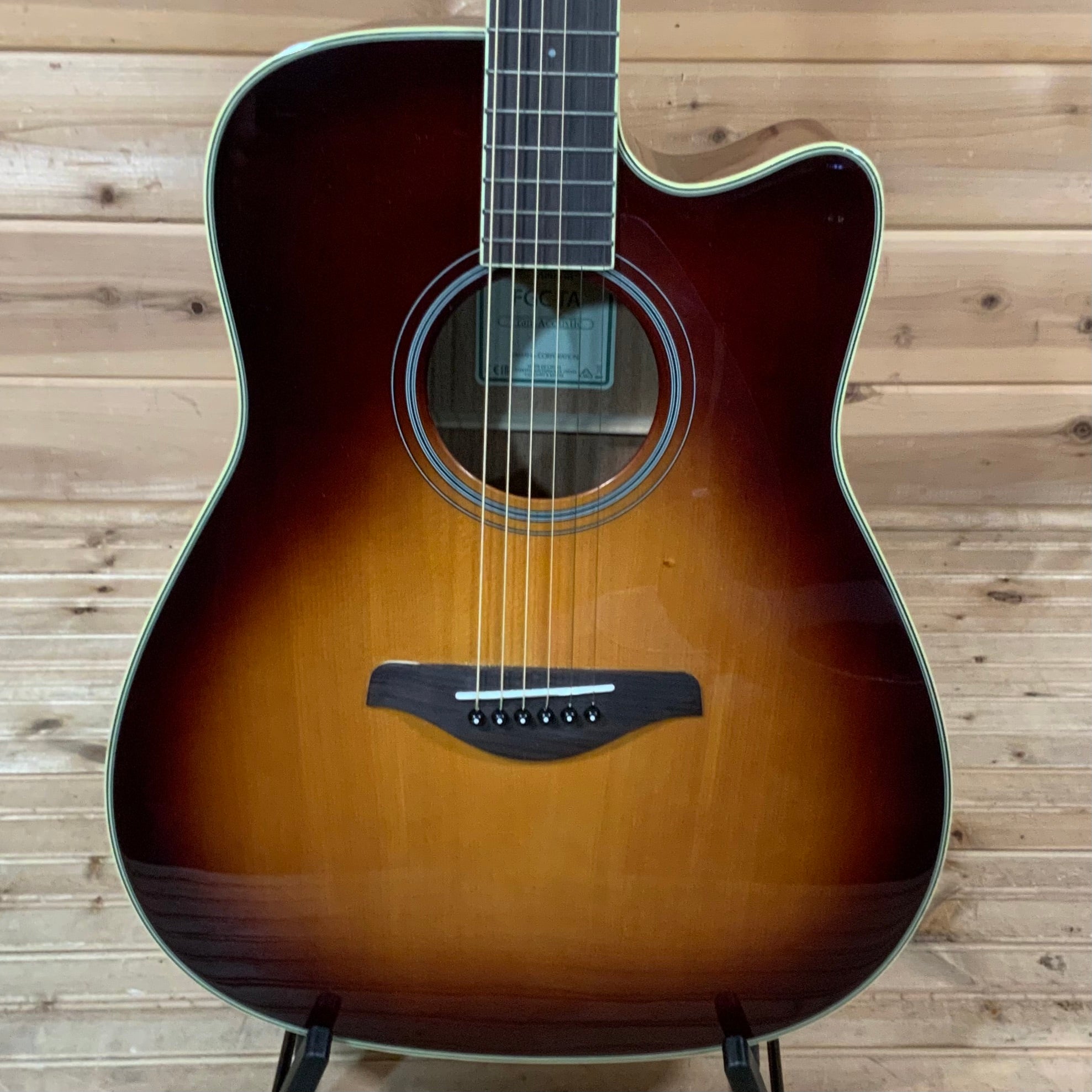 Yamaha FGC-TA TransAcoustic Guitar- Brown Sunburst