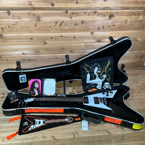 Gibson Custom Shop Murphy Lab 1979 Kirk Hammett Flying V Replica Aged Electric Guitar - Ebony