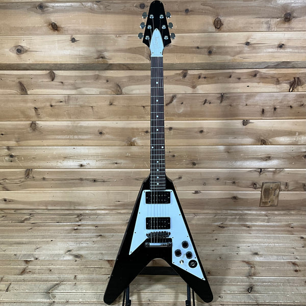 Gibson Custom Shop Murphy Lab 1979 Kirk Hammett Flying V Replica Aged Electric Guitar - Ebony