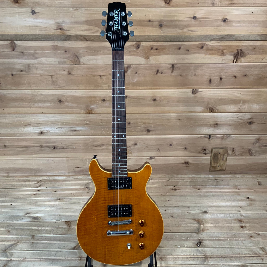 ギター HAMER SLAMMER SERIES HAMER Slammer Series Electric Guitar, Natural Wood Grain, HH