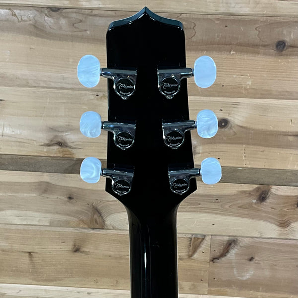 Takamine EF341DX Left Handed Acoustic Guitar - Black