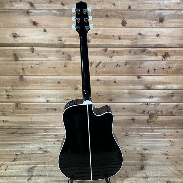 Takamine EF341DX Left Handed Acoustic Guitar - Black