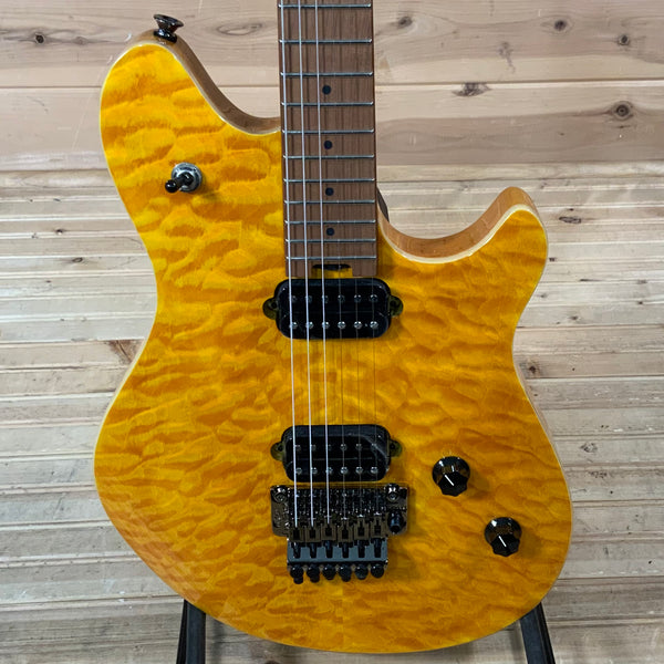 EVH Wolfgang Standard QM Electric Guitar - Transparent Amber