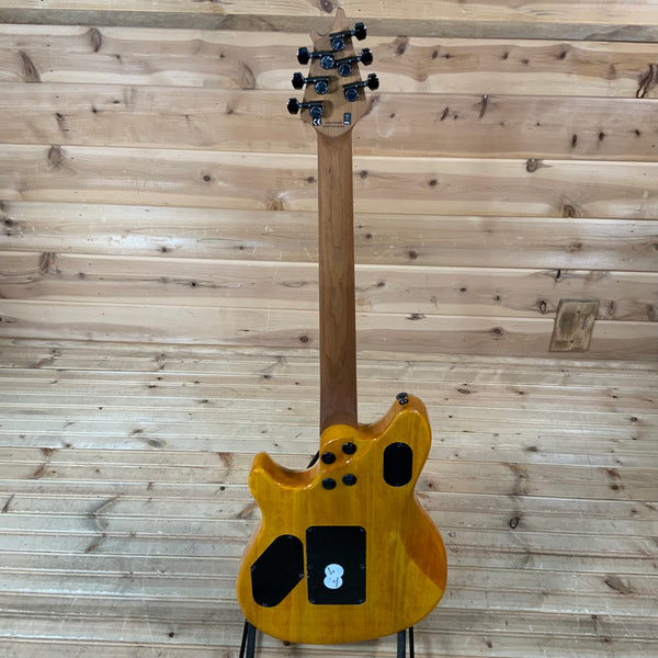 EVH Wolfgang Standard QM Electric Guitar - Transparent Amber