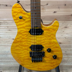 EVH Wolfgang Standard QM Electric Guitar - Transparent Amber
