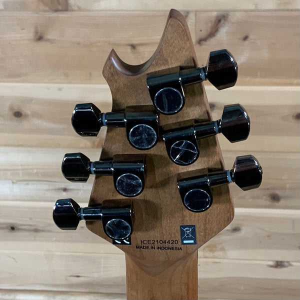 EVH Wolfgang Standard QM Electric Guitar - Transparent Amber