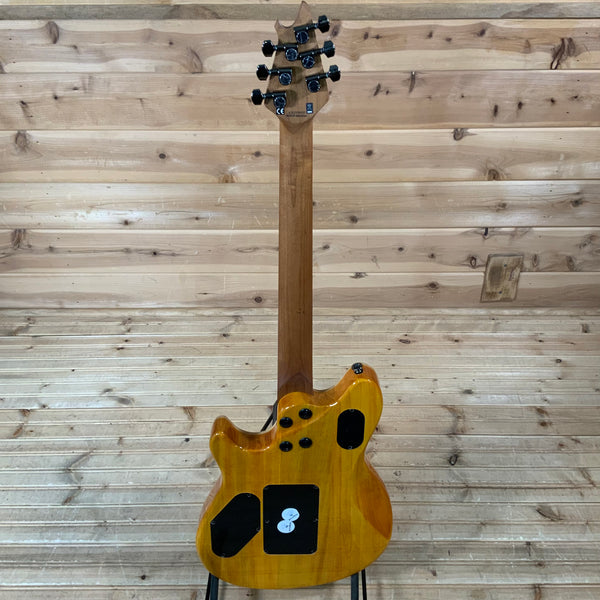 EVH Wolfgang Standard QM Electric Guitar - Transparent Amber
