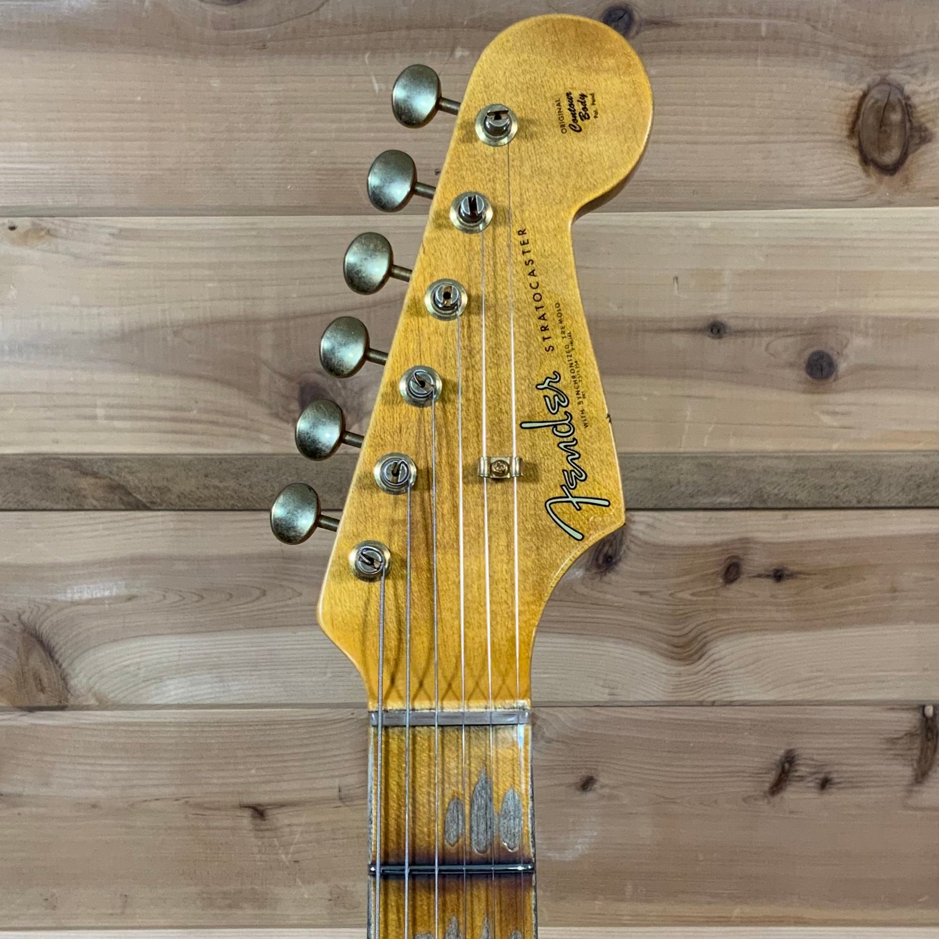 Fender Custom Shop LTD 1962 Bone Tone Stratocaster Journeyman Relic  Electric Guitar - Aged Aztec Gold