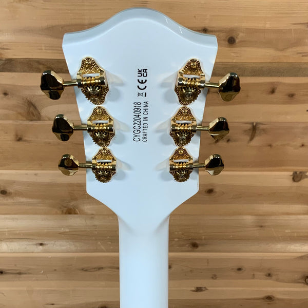 Gretsch G5422GLH Electromatic Classic Hollow Body Double-Cut Left Handed Electric Guitar - Snowcrest White