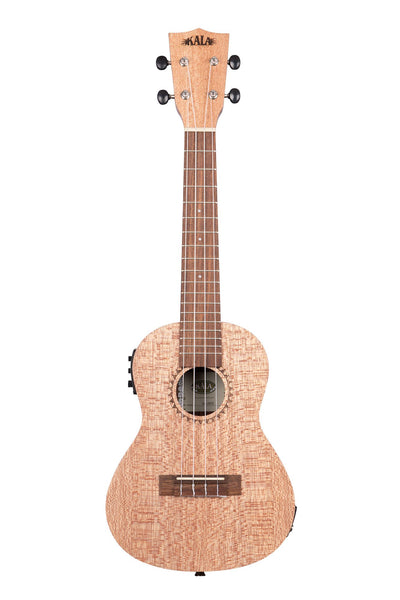 Kala Burled Meranti Concert with EQ Ukulele - Natural
