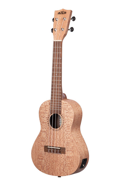 Kala Burled Meranti Concert with EQ Ukulele - Natural