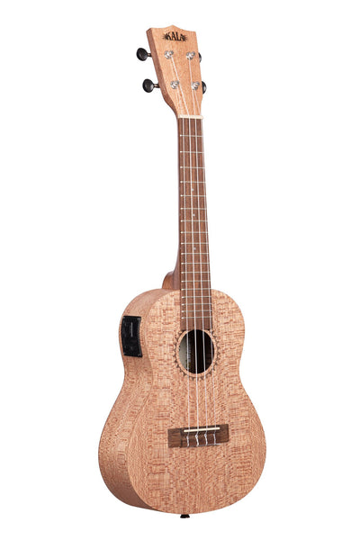 Kala Burled Meranti Concert with EQ Ukulele - Natural