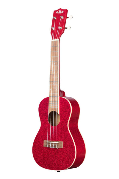 Kala Sparkle Concert Ukulele - Ritzy Red Sparkle
