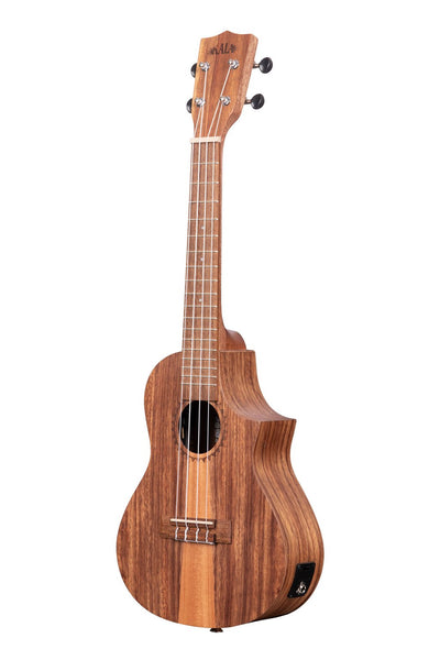 Kala KA-TK-C-CE Teak Tri Top Concert Ukulele W/ Cutaway and EQ - Natural