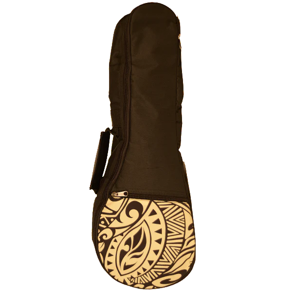 Kala Tribal Hawaiian Accent Soprano Ukulele Bag - Cream
