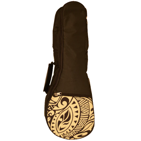 Kala Tribal Hawaiian Accent Soprano Ukulele Bag - Cream