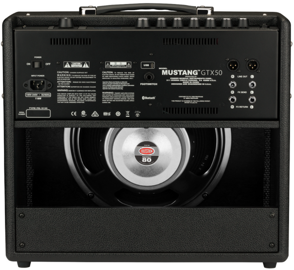 Fender Mustang GTX50 Combo Guitar Amplifier - Black