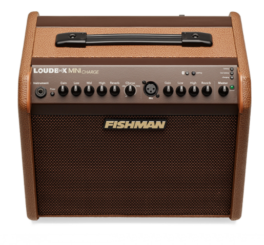 Fishman Loudbox Mini Charge Battery Powered Acoustic Guitar Amplifier - Brown