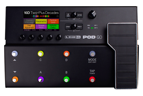 Line 6 POD Go Guitar Multi-Effects Processor- Black