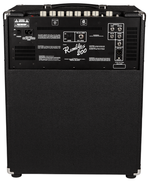 Fender Rumble 200 (V3) Bass Amplifier - Black/Silver