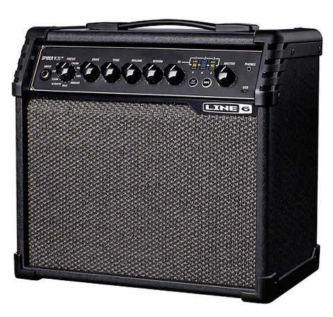 Line 6 Spider V 20 MKII 20W 1x8 Guitar Combo Amplifier- Black