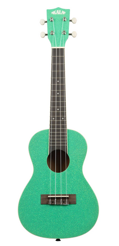 Kala Sparkle Concert Ukulele - Gatsby Green Sparkle