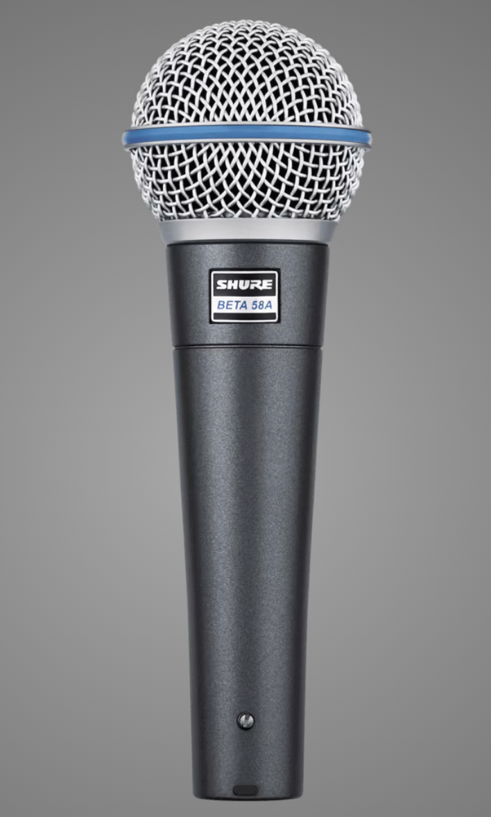 Shure Beta 58A Supercardioid Dynamic Vocal Microphone - Huber