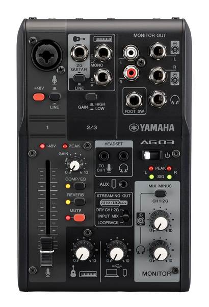 Yamaha AG03MK2 Live Streaming Pack - Black
