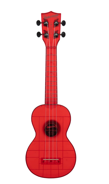 Kala Waterman Transparent Sea Glass Soprano Ukulele - Maritime Red