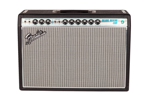 Fender '68 Custom Deluxe Reverb Guitar Amplifier - Silver/Blue