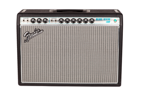 Fender '68 Custom Deluxe Reverb Guitar Amplifier - Silver/Blue
