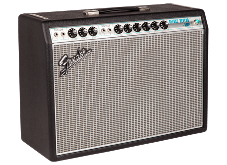 Fender '68 Custom Deluxe Reverb Guitar Amplifier - Silver/Blue